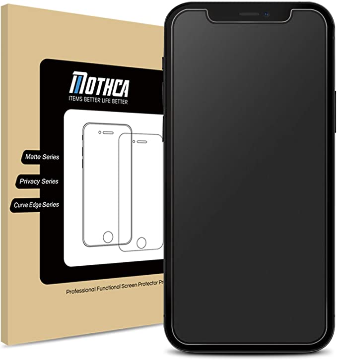 Mothca Matte Screen Protector for iPhone 12 mini Anti-Glare & Anti-Fingerprint Tempered Glass Clear Film Case Friendly Easy Install Bubble Free for iPhone 12 mini 5.4-inch (2020) - Smooth as Silk
