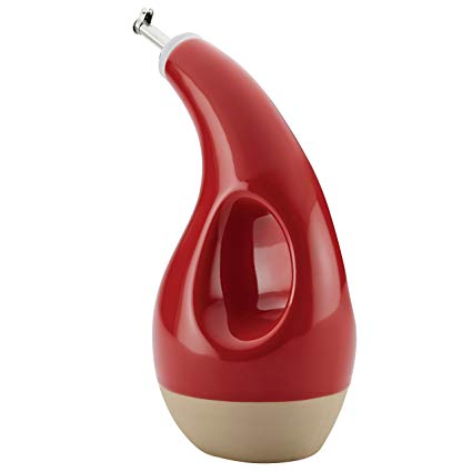 Rachael Ray 47150 Stoneware EVOO Dispensing Bottle, Cherry