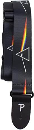 Perri's Leathers Ltd. - Guitar Strap - Polyester - Pink Floyd - Dark Side of the Moon - Official Licensed Product - For Acoustic/Bass/Electric Guitars - Adjustable - Made in Canada (LPCP-1070)