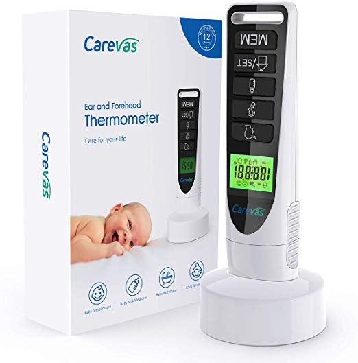 Forehead and Ear Thermometer, Digital Medical Thermometers Instant Reading Suitable for Baby, Toddler and Adults with Dual Mode, Instant Read