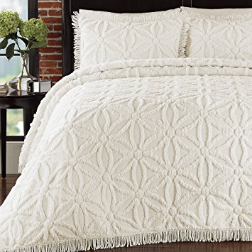 Lamont Home Arianna Bedspread, Queen, Ivory