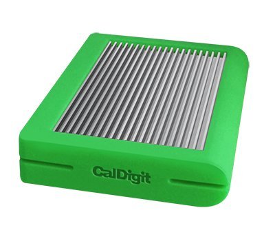 CalDigit Tuff USB-C 2TB HDD Portable Rugged Tough USB 3.1 Type-C, Macbook, 2016 Macbook Pro, Thunderbolt 3 Compatible (Green)