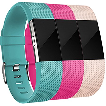Maledan Replacement Bands for Fitbit Charge 2, 3 Pack