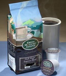 Green Mountain ~ DARK MAGIC ESPRESSO Whole Bean Coffee ~ 12 oz Bag