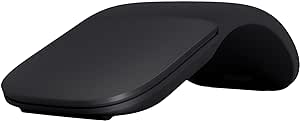 Microsoft Surface Souris Arc - Souris Bluetooth pour PC, Ordinateurs Portables Compatible Windows, Mac, Chrome OS - Noir