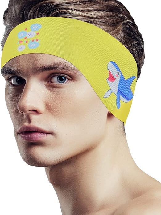 MoKo Swimming Headband for Kids & Adults, Cute Swimmers Headband Ear Band Waterproof Ear Protection Band (S Size for Kids Age 1-3, M Size for Kids Age 4-17, L Size for Kids Age 18  and Adults)