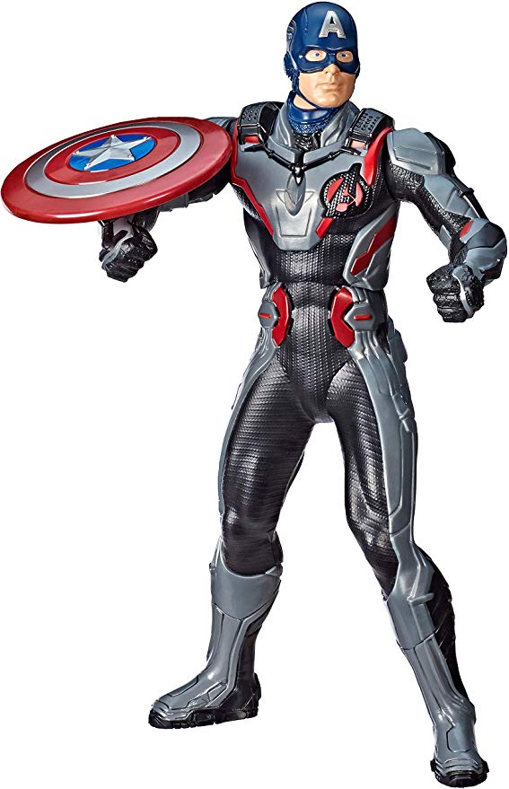Avengers Marvel Endgame Shield Blast Captain America 13"-Scale Figure Featuring 20  Sounds & Phrases