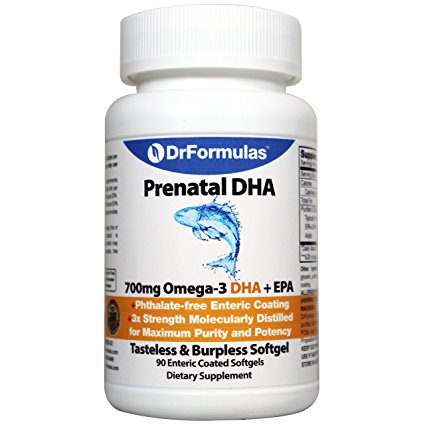 Dr. Formulas Fish Oil - Once Daily 2x Concentrated with 700mg Omega-3 per Softgel, 90 Count