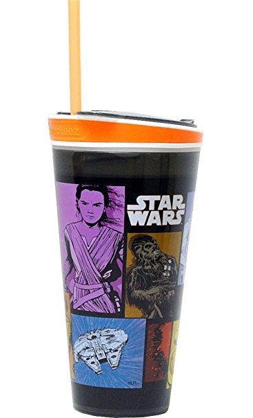 Star Wars Legacy Compilation of Characters Panels Snackeez! All-In-One Take Along Full Size Large Adult 16 oz Beverage Container and 8 oz Snack Cup