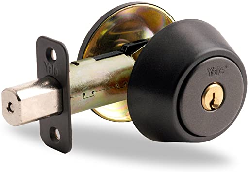 YH Collection Deadbolt Single Cylinder in Gun Metal