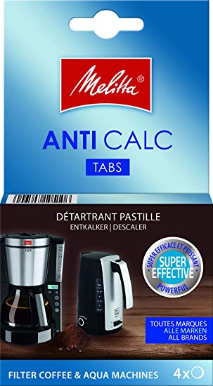 Melitta Descaler in Tablets, For Coffee Makers with Filters and Kettles, 4 x 20 g