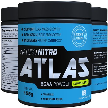 Instantized BCAA Powder 55g Per Serving and Provides Best Branched Chain Amino Acids Easily Absorbed in a Micronized Powder 28 Servings Refreshing Lemon Lime Flavor