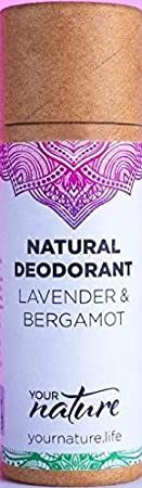Natural Deodorant Stick, Plastic Free, Aluminium Free, Cruelty Free, Eco Friendly, Handmade in the UK for Women & Men (Lavender & Bergamot)