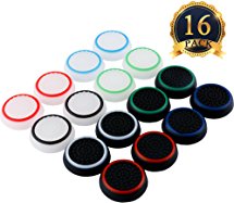 SUBANG Thumb Grip Analog Stick Caps Replacement For PS2 /PS3 /PS4 /Xbox 360 /Xbox One Silicone Noctilucent 8 Pairs 16 Pcs