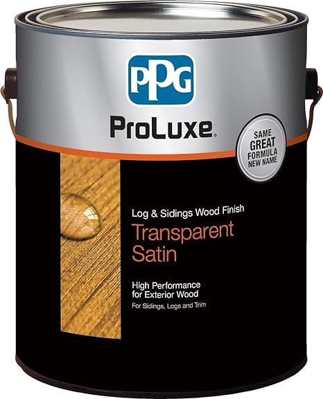 PPG ProLuxe Log and Siding Wood Finish, 1 Gallon, 078 Natural