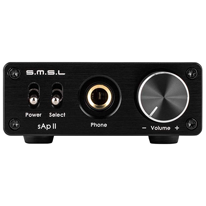 SMSL SAP-II PRO Headphone Amplifier Portable High Fidelity AMP 3.5mm/RCA 6.35mm Black