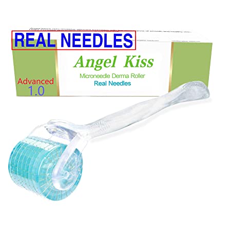 REAL Needles - 192 Derma Roller Micro Needles Advanced(1.0) - Angel Kiss Microneedling Cosmetic Needling Roller, Individual Surgical Stainless Steel Micro Needle, Microneedle Roller for Face Care