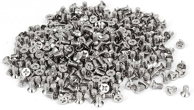 uxcell Computer PC Case 6#-32 UNC Flat Phillips Head Hard Drive Screw 400pcs