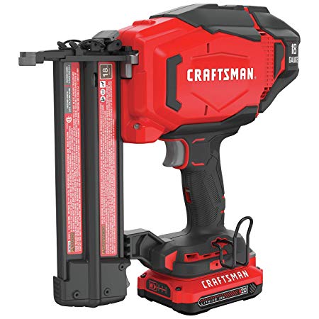 CRAFTSMAN V20 Cordless Finish Nailer Kit, 18GA (CMCN618C1)