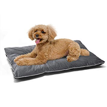 AIPERRO Dog Bed Crate Pad Velvet Pet Mattress Anti Slip Kennel Sleeping Mat 30/36/42 Inch Washable for Large Medium Small Dogs and Cats