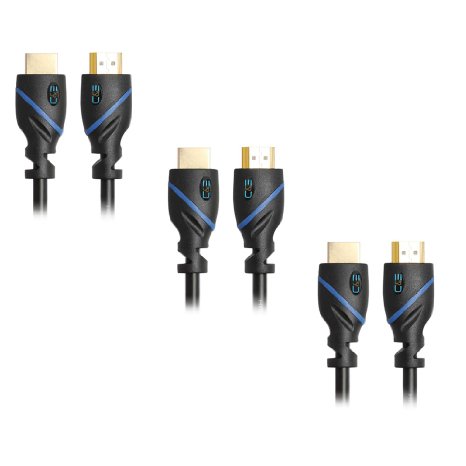 High-Speed HDMI Cable - 30 Feet, Supports Ethernet, 3D and Audio Return, UltraHD 4K Ready - Latest Specification Cable, 3-Pack