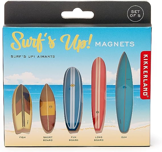 Kikkerland Surf's Up Magnet Set of 5