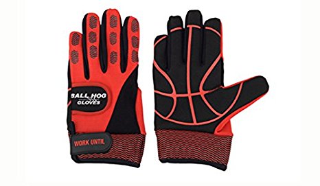 Ball Hog Gloves (Weighted) Anti Grip Ball Handling X-Factor (Basketball Training Aid)