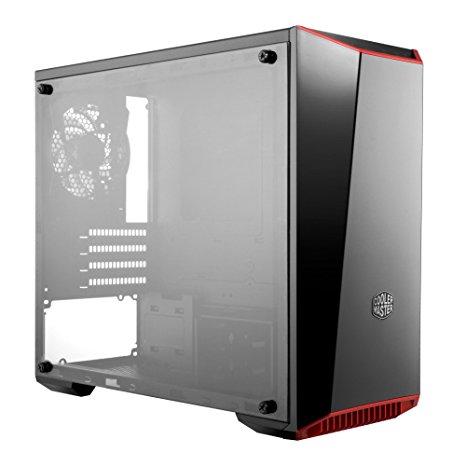 MasterBox Lite 3.1 mATX Case with Dark Mirror Front, Acrylic side panel, Customizable trim colors