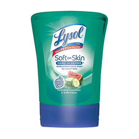 Lysol No-Touch Hand Soap, Hydrating Cucumber & Watermelon Splash, 1 Refill, 8.5 oz