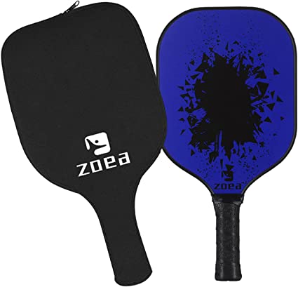 ZOEA Pickleball Paddle, Graphite Pickleball Racket with Carbon Fiber Surface and Polymer Honeycomb Composite Core for Outdoor and Indoor, Durable and Light Weight