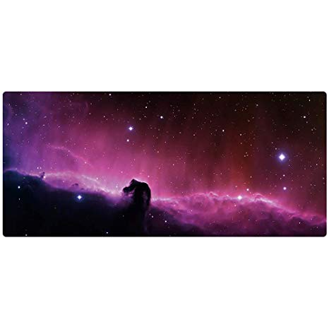 Cmhoo Desk Mouse Pad Extended XXL & Large Gaming Mat Protector Stickers 35.4 x 15.7 (90x40 horsky)