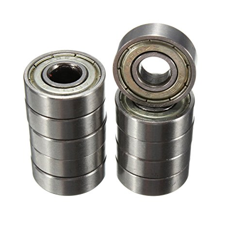 Ball Bearings - TOOGOO(R) 10pcs 8 x 22 x 7mm Skateboard Sco?oter Roller Blade Bearings Wheels ABEC-5 608ZZ