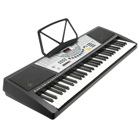 Hamzer 61 Key Electronic Music Electric Keyboard Piano - Black