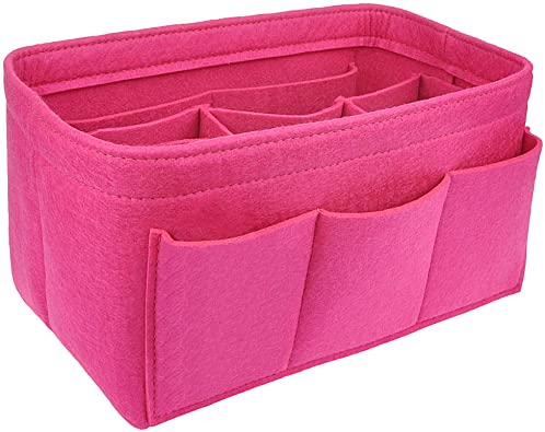 Vercord Felt Purse Organizer Handbag Insert Liner Shaper Bag in Bags with Attachable Compartment Many Pockets