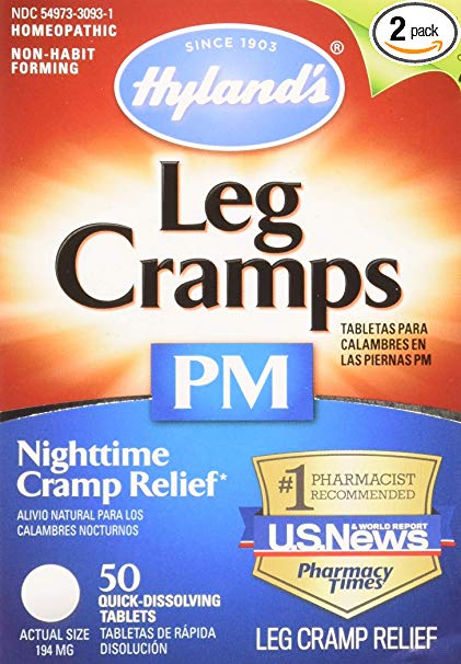 Hyland's Leg Cramps PM Tablets 50 ea (Pack of 2)