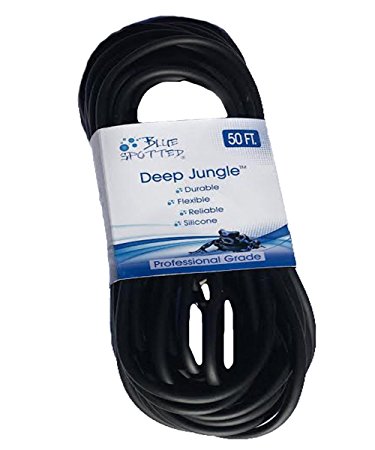 50 feet Deep Jungle Black Flexible Airline Tubing for Aquariums, Terrariums, and Hydroponics (50 Feet)