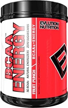 Evlution Nutrition BCAA Energy - Energizing Amino Acid for Muscle Building, Recovery, and Endurance (70 Serving, Fruit Punch)
