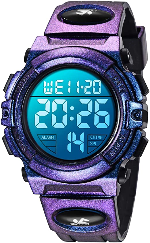 Kid's Watch,Boys Watch Digital Sport Outdoor Multifunction Chronograph LED Waterproof Alarm Calendar Analog Watch for Children with Silicone Band …
