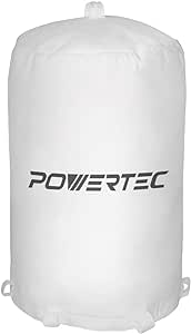 POWERTEC 70333 Dust Collector Bag, 21" x 31", 1 Micron Filter, for Jet, Grizzly, Shop Fox, Wen, Harbor Freight, and POWERTEC DC-1512