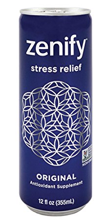 Zenify Original All Natural Sparkling Calming Stress Relief Beverage ,12 Fl Ounce (Pack of 12)