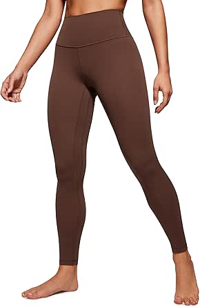 CRZ YOGA Womens Butterluxe High Waisted Yoga Leggings 25" / 28" - Double Seamed Buttery Soft Comfy Athletic Gym Workout Pants