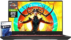 ASUS TUF A17 Gaming Laptop, Windows 11 Pro, 17.3" FHD 144Hz Display, AMD Ryzen 9 7940HS, ‎NVIDIA GeForce RTX 4050, 64GB DDR5 RAM, 4TB SSD, Backlit KB