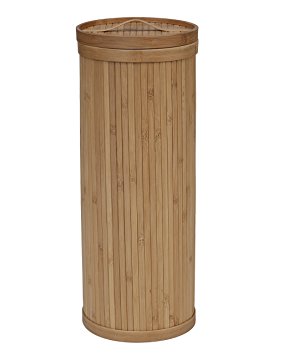 Creative Bath Eco Styles Upright 3 Roll Toilet Tissue Holder, Natural/Bamboo
