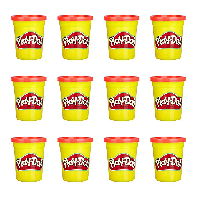 Play-Doh Bulk 12-Pack of Red Non-Toxic Modeling Compound, 4-Ounce Cans