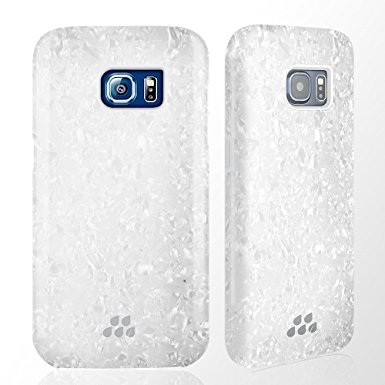 For Samsung Galaxy S7 (2016) Case, Lifetime Warranty, Evutec Kaleidoscope SC 0.06"/1.5mm Celluloid Material Durable and Lightweight Five-layer Coating Military Drop Test Scratch-Resistance - White