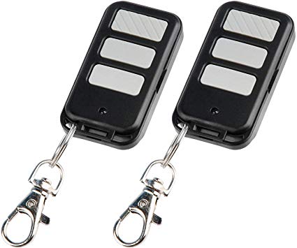 2 for Liftmaster 971LM 973LM Keychain Garage Door Opener Remote (1997-2005 Red Learn Button)