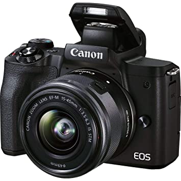 Canon EOS M50 Mark II   EF-M 15-45mm is STM Kit Black