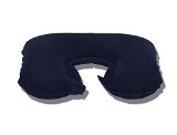 Inflatable Travel Pillow - Neck Rest With Back Support - Perfect For Sleep In Air plane Aeroplane and Car - Comes In Grey or Navy Blue - Orthopedic Pillow For Small Women and Children Sleepers - No Neck Cramps or Pains -Satisfaction Guaranteed