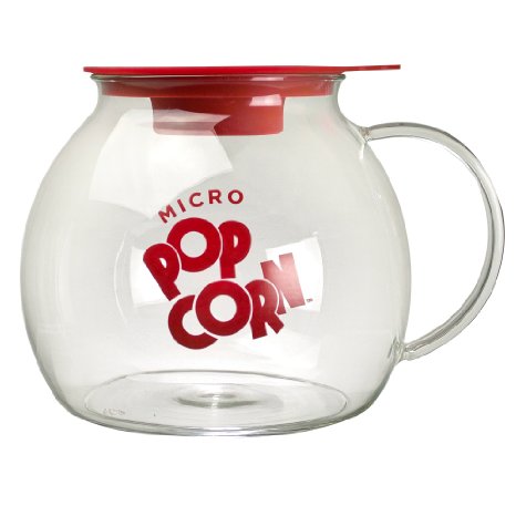 Ecolution Kitchen Extras Micro Popcorn Maker, 3 quart, Clear