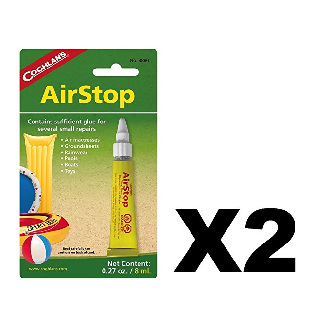 Coghlan's Airstop Vinyl Inflatables Repair Liquid Patch for Air Mattress 2-Pack